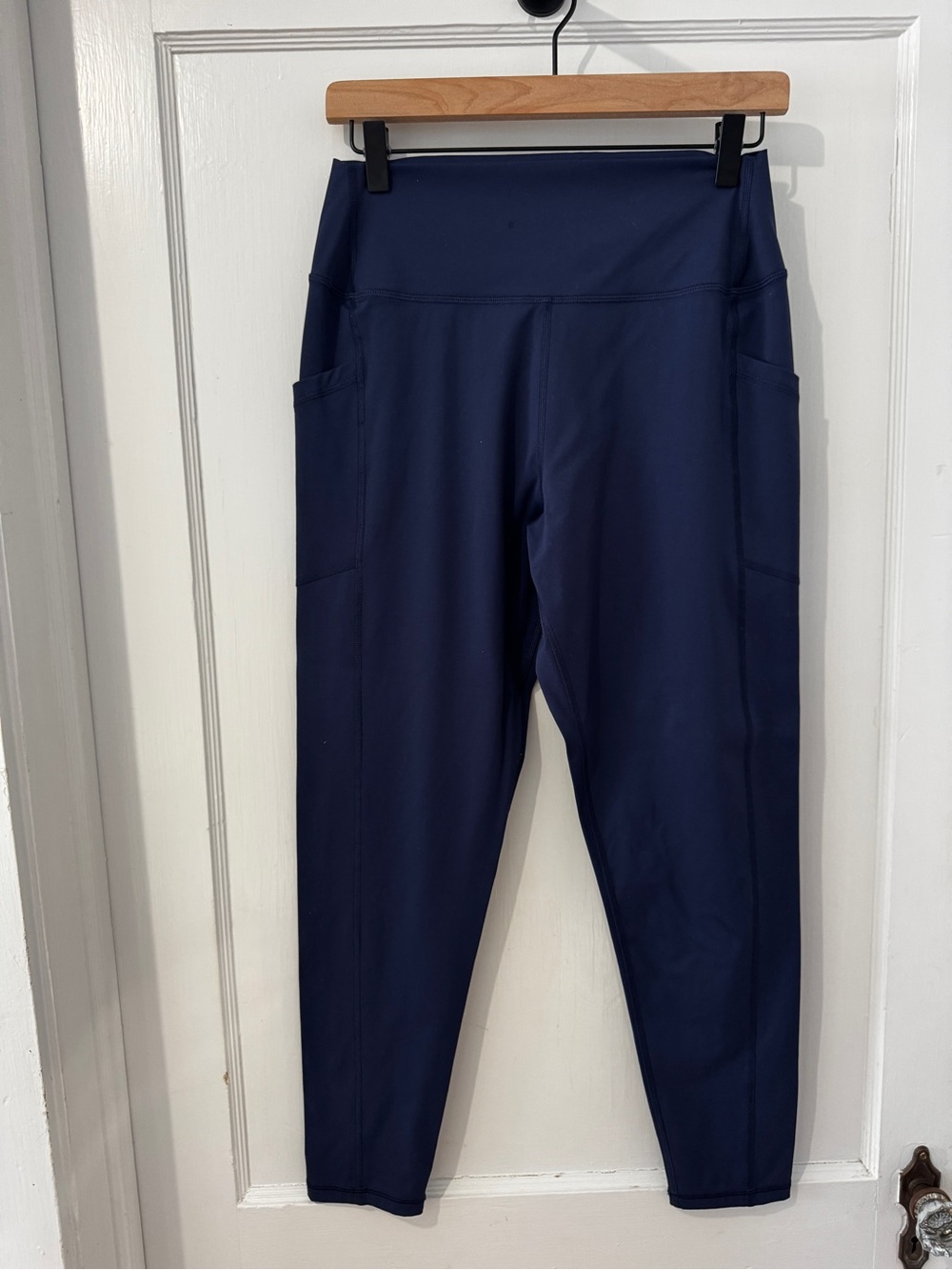 Spiritual Gangster Navy High-Waist Leggings with Side Pockets